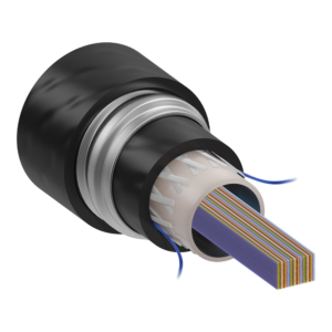 Standard Ribbon Interlocking Armored Indoor/Outdoor Riser Central Tube Cables
