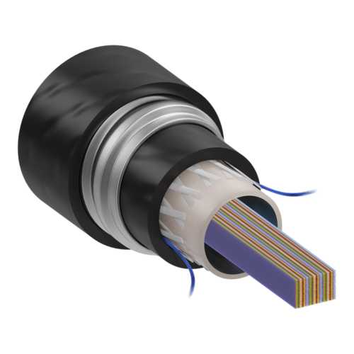 Standard Ribbon Interlocking Armored Indoor/Outdoor Riser Central Tube Cables