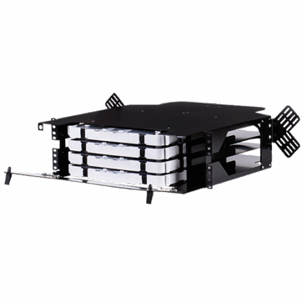 3RU Rack-Mounted Splice Enclosure: FSPRM-03-K672SS (Single-Fiber Splice ...